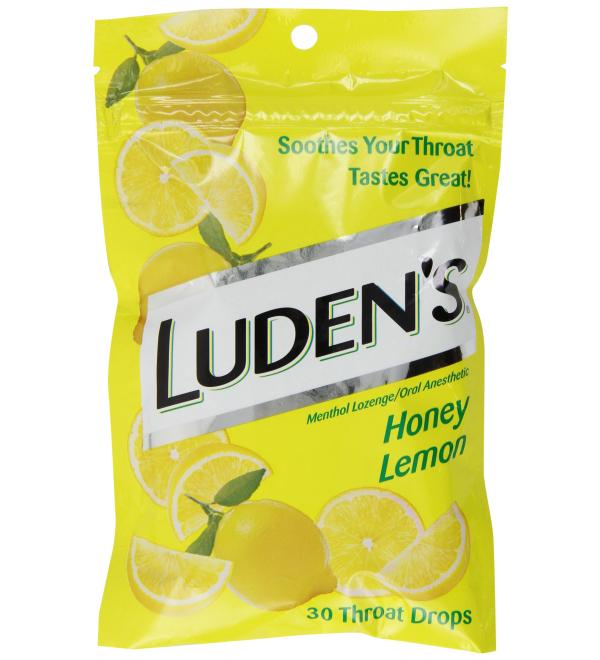 Ludens Honey Lemon Cough Throat Drops 30ct - Buy Online on GoSupps.com