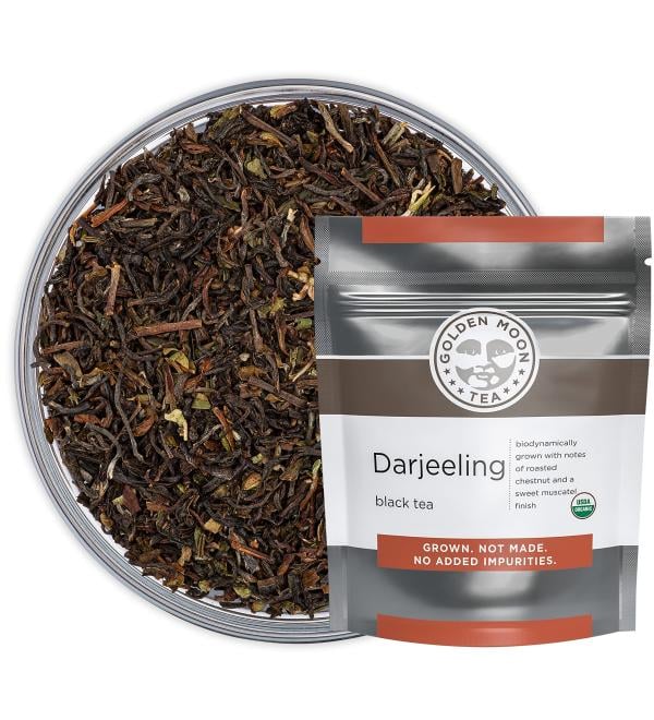 Golden Moon Organic Darjeeling Black Tea 1lb - Buy Online on GoSupps.com
