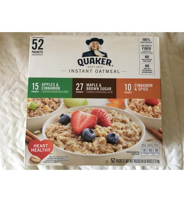 Quaker Instant Oatmeal 52 Sachets - Buy Online on GoSupps.com