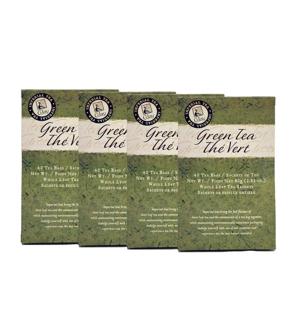 Green Tea Bags | 40 Whole Leaf Tea Bags | pack of 4 40 Count (Pack of 4) Green Tea