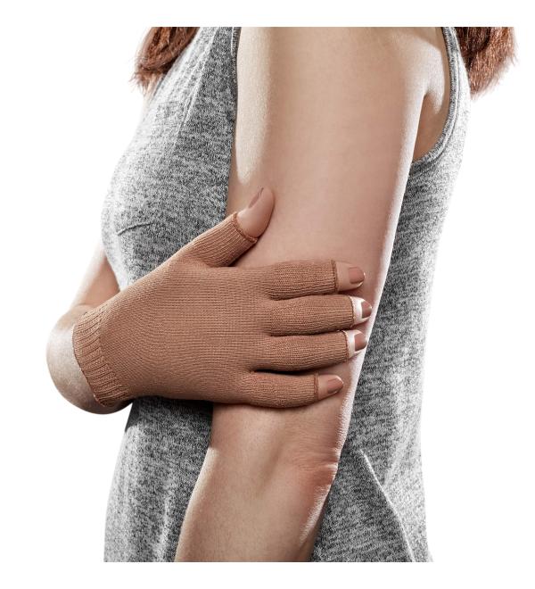 Ease Opaque Lymphedema Glove X-Large - Sand 20-30 mmHg Compression - Buy Online on GoSupps.com