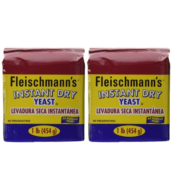 Fleischmann's Instant Yeast - 2/16 oz. Bags 16 Ounce (Pack of 2)