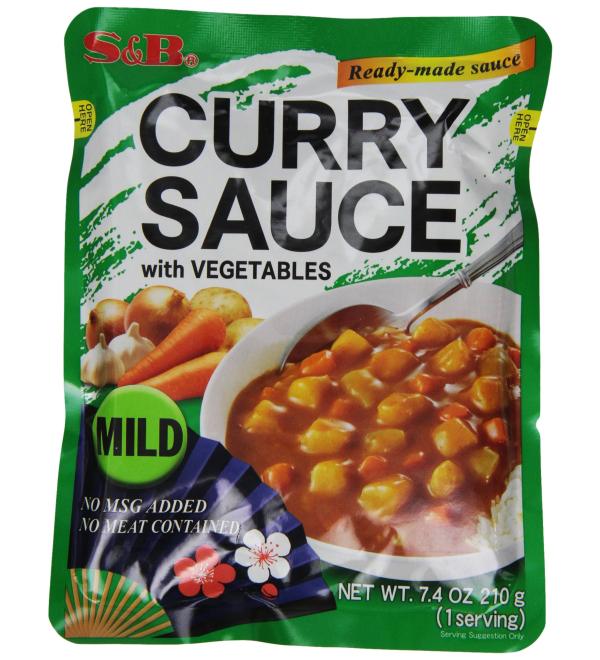 S&B Curry Sauce Vegetables Mild 7.4 oz - Buy Online on GoSupps.com