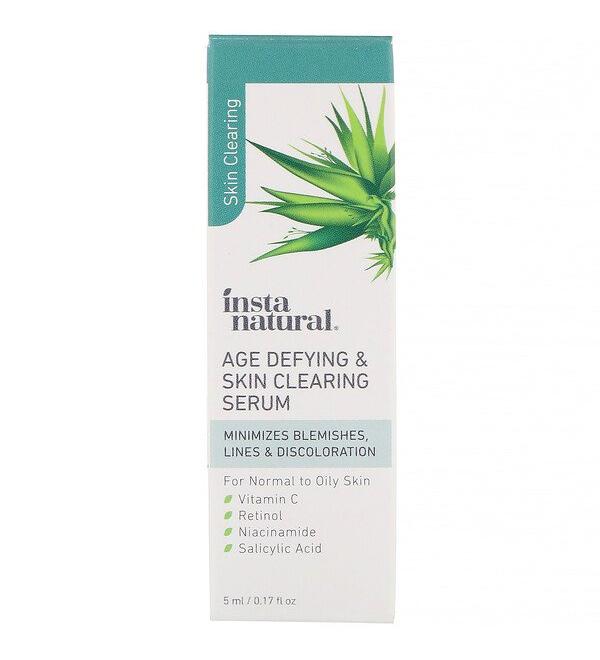 InstaNatural Age Defying & Skin Clearing Serum 0.17 fl oz (5 ml)