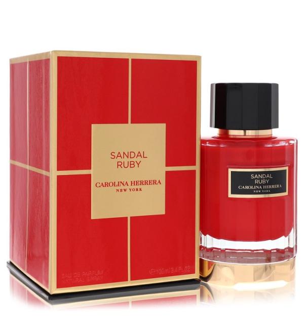 Sandal Ruby by Carolina Herrera Eau De Parfum Spray (Unisex) 3.4 oz for Women