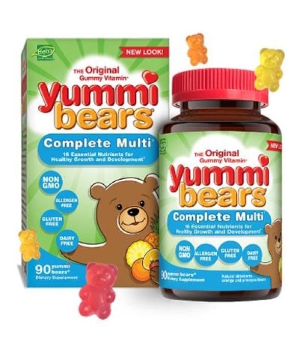 Hero Nutritionals Yummi Bears Complete Multi Gummies - 90 Count | Best Children's Multivitamins - Buy Online on GoSupps.com