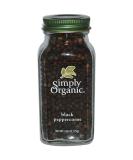 Simply Organic Black Peppercorns 2.65 oz (75 g) - Premium Spice for Flavorful Cooking - Buy Online on GoSupps.com
