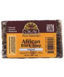 Okay Pure Naturals African Black Soap Original 5.5 oz - Natural Skin Cleanser - Buy Online on GoSupps.com