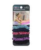Scunci Everyday Active Ponytailers - 6 Space Dye & Solid Hair Ties - Buy Online on GoSupps.com
