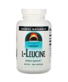 Source Naturals L-Leucine 500 mg - 240 Capsules | Muscle Recovery & Growth Supplement - Buy Online on GoSupps.com
