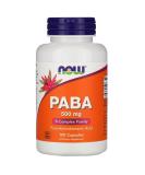 Now Foods PABA 500 mg - 100 Capsules | Essential B Vitamin Supplement - Buy Online on GoSupps.com