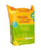 Alba Botanica Hawaiian 3-in-1 Clean Towelettes - Pineapple Enzyme, 30 Count - Buy Online on GoSupps.com