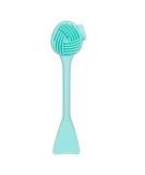 Silicone Manual Facial Cleansing Brush All-in-One Makeup Cleanser Exfoliating Brush Nasal Rinse Brush Mask Applicator Makeup Scraper Great for Cleansing Maintenance & Makeup (Green) - Buy Online on GoSupps.com