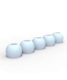 Buy Set of 5 Medium Light Blue Earpieces - International Shipping Available - Buy Online on GoSupps.com