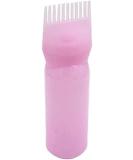 Dreamxue 120ml Root Comb Applicator Bottle - Professional Hair Dye Brush with Graduated Scale for Root Touch-ups - Pink - Buy Online on GoSupps.com