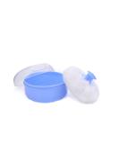 Buy Baby Powder Puff with Box - Large 9x4 cm Body Powder Puff Container in Blue | International Shipping Available - Buy Online on GoSupps.com