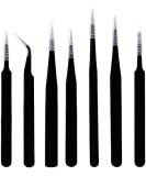 Sunnysam ESD Precision Pink Toolkit - 7 Antistatic Stainless Steel Tools for Electronics Jewelry and Laboratory Repairs - Buy Online on GoSupps.com