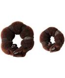 Hot Set of 2 Crowns for Hair Donut Brown Hair Bun - Small & Large Ring Bun by Boolavard | International Shipping Available - Buy Online on GoSupps.com