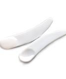 Onwon 100 PCS Mini Curved Cosmetic Scoop Makeup Mask Plastic Spoon (White) - Buy Online on GoSupps.com