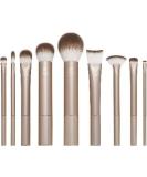 Real Techniques Au Naturale 9 Piece Makeup Brush Set - Perfect for Fluid Cream & Powder Foundation Eyeshadow Blush - Cruelty-Free Gift Set in Gold - Buy Online on GoSupps.com
