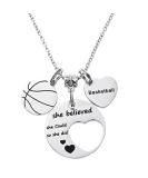FYXYZ FY Basketball Necklace Basketball Gifts for Girls Women Teens Basketball Pendant Necklace Stainless Steel Necklace Sports Necklace - Buy Online on GoSupps.com