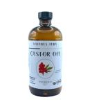 Natures Aura Organic Castor Oil 16.9 Oz | Cold Pressed Hexane-Free USDA Approved | Free Mascara Wands Included - Buy Online on GoSupps.com