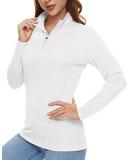 TACVASEN Women's UPF 50+ Long Sleeve Hiking Shirt - Lightweight, Quick Dry, Sun Protection - White, XL - Buy Online on GoSupps.com