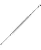 Premium Silver Earwax Removal Tool | Metal Ear Cleaner & Ear Pick | Efficient Ear Wax Removal Curette - Buy Online on GoSupps.com