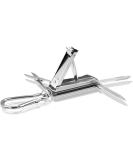 5in1 Multi Tool: Nail Clippers, Nose Hair Scissors, Nail Files, Knife, Screwdriver Key Chain - Ideal for Travel, Fishing, Hiking, Camping - Buy Online on GoSupps.com