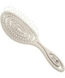 Head Jog 08 Paddle Brush with Flexible Soft Pin Bristles - Detangle Wet or Dry Hair, Ideal for Straight, Curly, and Wavy Hair - Original Collection Oatmeal - Buy Online on GoSupps.com