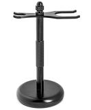 G.B.S Dual Razor & Brush Stand - Durable Bathroom Shaving Accessory in Classic Black Matte - Buy Online on GoSupps.com