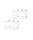 BRYHZKCM 2pcs Fish Hatchery Breeder Box - Large 10x6x6 Nylon Mesh Separation Net with Suction Cup - Buy Online on GoSupps.com