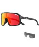 KAPVOE Polarized Cycling Glasses with 3 Interchangeable Lenses TR90 Sports Sunglasses Women Men 01 - Buy Online on GoSupps.com