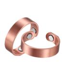Earth Therapy Pure Copper Magnetic Healing Rings for Arthritis & Joint Pain Relief - Adjustable Sizing - 2 Pack (Copper) - Buy Online on GoSupps.com