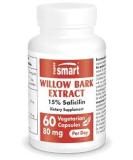 Supersmart Willow Bark Extract 80mg (15% Salicin) - General Health Plant Supplement | Non-GMO - 60 Capsules - Buy Online on GoSupps.com