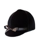 Equestrian Riding Helmet Cover - Black Velvet - Buy Online on GoSupps.com