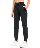 BALEAF Women's Fleece Lined Pants Water Resistant Sweatpants High Waisted Thermal Joggers Winter Running Hiking Pockets Large Black - Buy Online on GoSupps.com