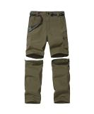 JOMLUN Boys Scout Convertible Hiking Pants - Army Green, Youth Cargo Trouser for Outdoor Climbing - Size 12-14 Years - Buy Online on GoSupps.com