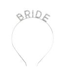 Sparkly Rhinestone Bride Headband - Bridal Shower & Bachelorette Party Tiara - Buy Online on GoSupps.com