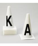 Ovation Dressage Cones Set of 8 - White - Premium Training Cones for Equestrian Practice - Buy Online on GoSupps.com