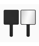 TOPYHL Rectangle Handheld Mirror with Handle - Travel Cosmetic Mirror in Black - Buy Online on GoSupps.com