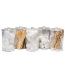 BV Medical Clear Sundry Jars Set of 5 - Unlabeled Glass Containers - Buy Online on GoSupps.com