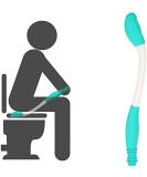 Long Handle Tissue Grip - Comfort Self Wipe Aid for Arm & Back Strength Issues | International Shipping Available - Buy Online on GoSupps.com