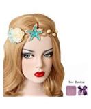 Bodermincer Beach Starfish Shell Flower Hair Band - Mermaid Headband for Women and Girls - Buy Online on GoSupps.com