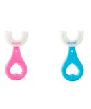 2-Piece Children's U-Shaped Toothbrush Set | Soft Manual Training Toothbrush for Kids 2-6 Years | 360 Oral Cleaning Design | Toddler & Child-Friendly - Buy Online on GoSupps.com
