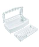 YoleShy Professional Plastic Sterilizing Tray for Nail Salon and Spa - Nail Art Tool Organizer and Cutter Manicure Equipment Storage Box - White - Buy Online on GoSupps.com