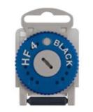 HF-4 Black Cerumen Filter for Hearing Aids | Blue Left Side - Optimal Sound Protection International Shipping Available - Buy Online on GoSupps.com