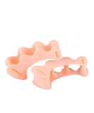 Skin color Toe Separators - 2 Pairs for Toe Correction & Pain Relief | Gel Toe Straighteners, Hammer Toe Corrector, Hallux Valgus Support - Buy Online on GoSupps.com