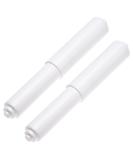 2 Pack - White Toilet Paper Holder Spring Loaded Roller Replacement - Buy Online on GoSupps.com