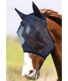 Horse Fly Mask Standard with Ears with Comfort Fleece padding UV Protection for horse Breathable(Cob Pony Full) Mesh Cob (M) Black - Buy Online on GoSupps.com